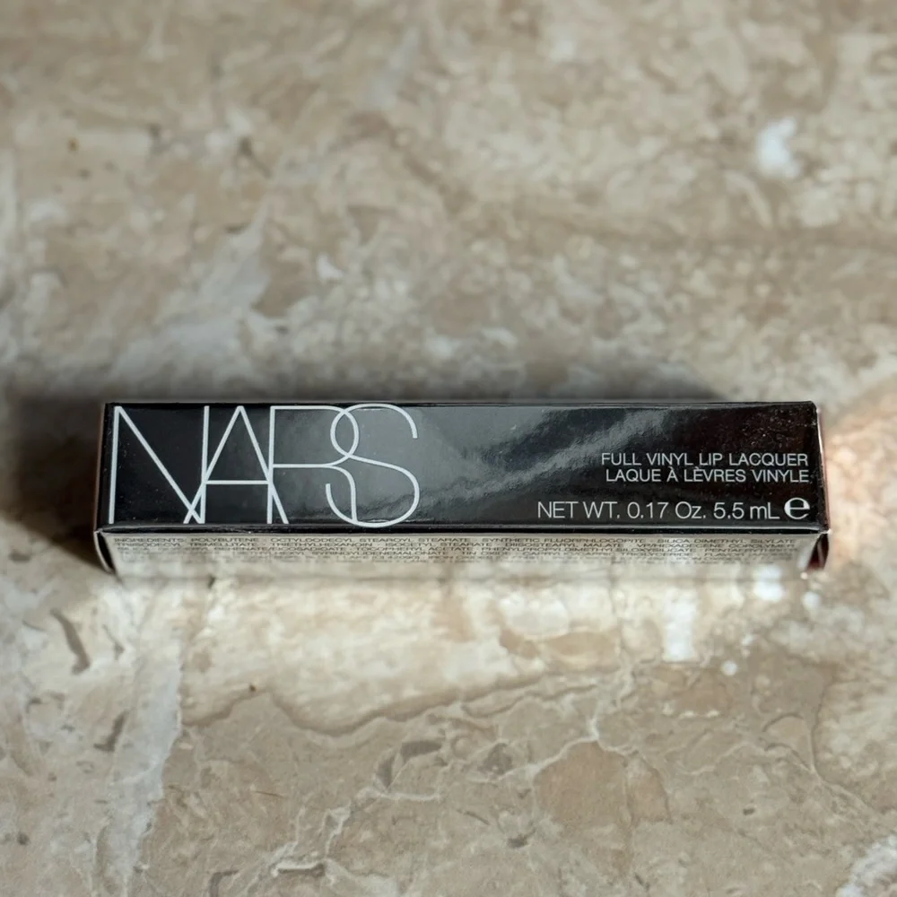 Nars Full Vinyl Lip Lacquer 2438 Cape Town Metallic Gold Pink Shimmer New in Box